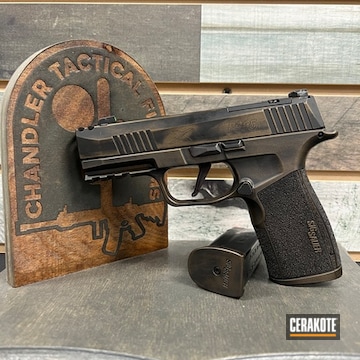 Cerakoted Distressed Sig Sauer P365 In H-146 And H-294