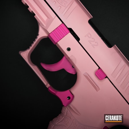 Powder Coating: Girly,Bazooka Pink H-244,Princess,S.H.O.T,Girls Gun,For the Girls,Walther P22,Prison Pink H-141