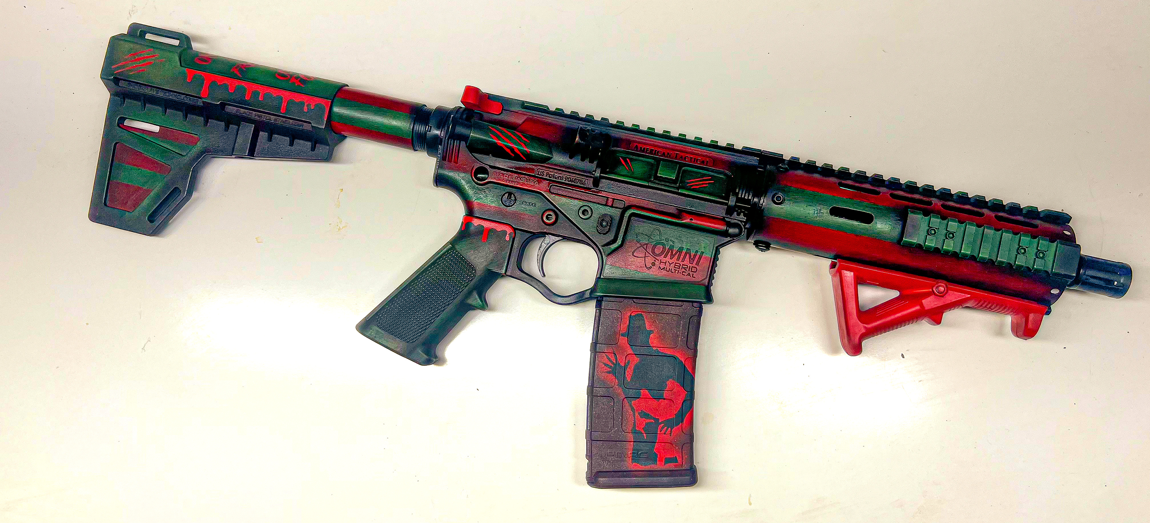 Cerakoted Nightmare On Elm Street Themed AR-15 | Cerakote