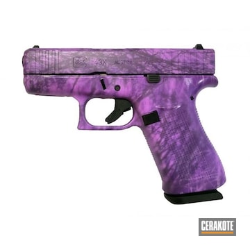 Cerakoted Mixed Purple Glock 43x In Mc-160, H-197, H-332 And H-217