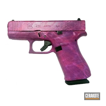 Cerakoted High Gloss Ceramic Clear, Sig™ Pink, Purplexed And Bright Purple Glock 43x