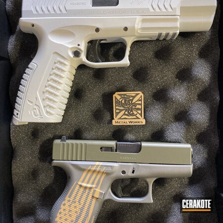 Powder Coating: MOSS E-210,S.H.O.T,Handguns,Pistol,Gold H-122,Stormtrooper White H-297,Pistols,Titanium H-170