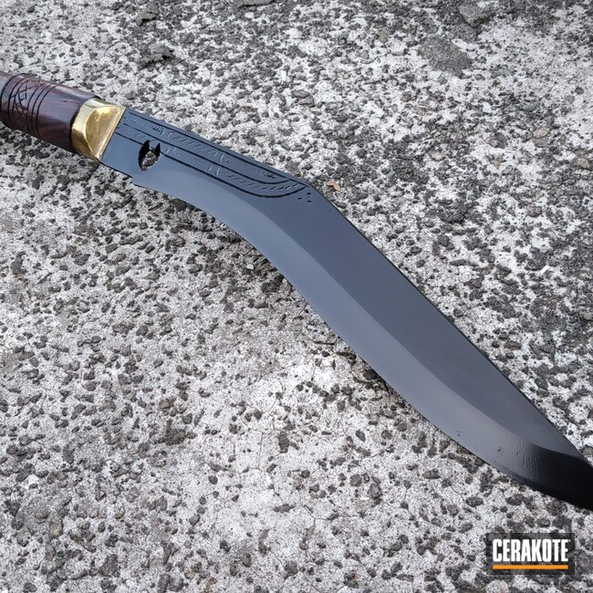 Cerakoted: Knife Blade,Gloss Black H-109,Knife,Blade,Knives
