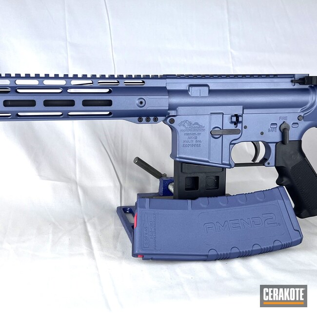 Cerakoted: S.H.O.T,AR Pistol,AR,KEL-TEC® NAVY BLUE H-127,CRUSHED ORCHID H-314,AR Rifle,AR-15