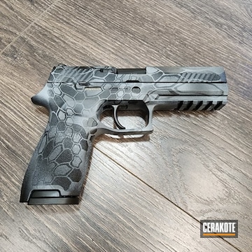 Sig P320 Coated With Graphite Black And Battleship Grey