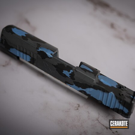 Powder Coating: Slide,S.H.O.T,Pistol,Blue Titanium H-185,Sniper Grey H-234