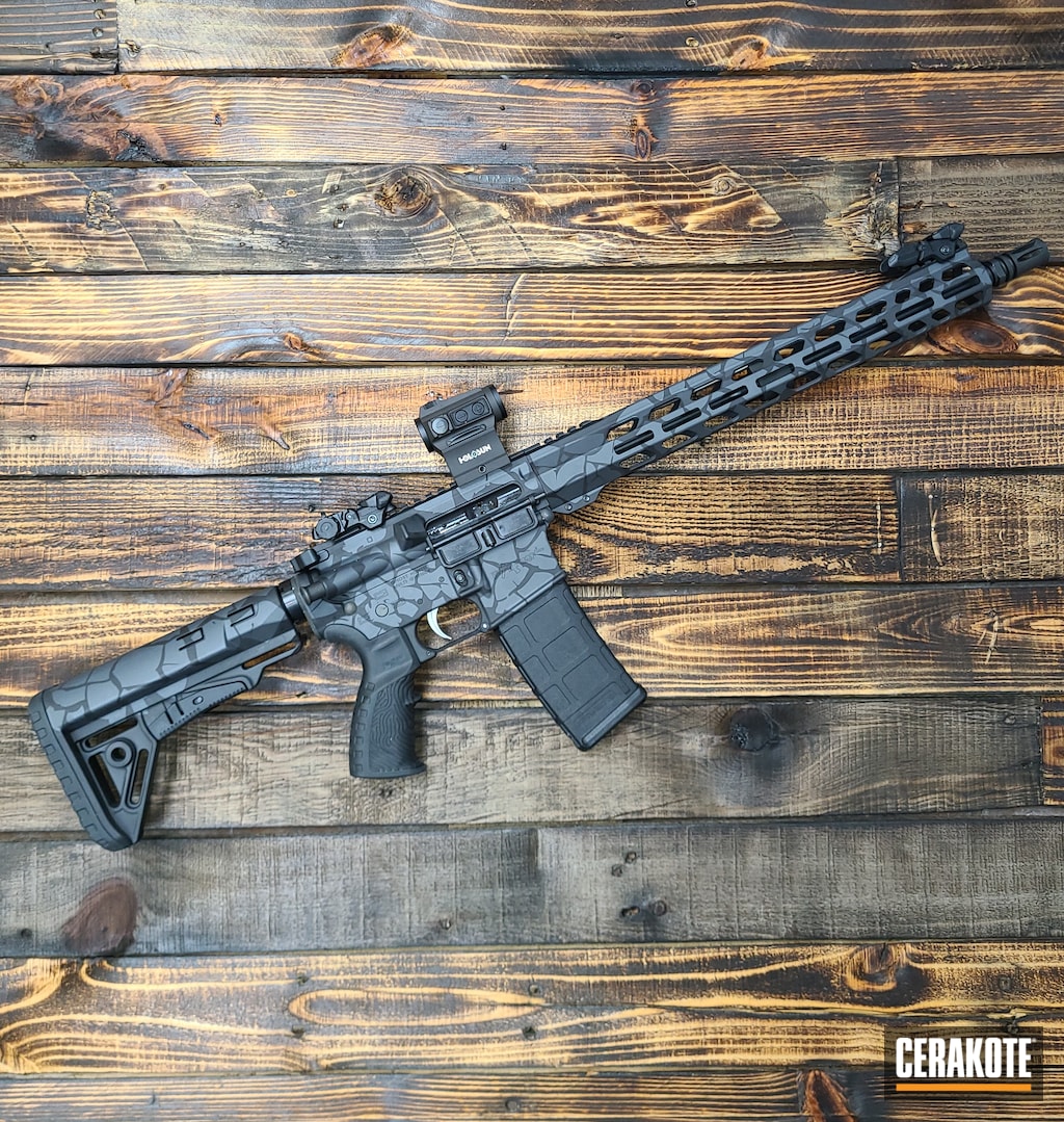 Ar 15 Cerakoted Using Sniper Grey And Battleship Grey vrogue.co