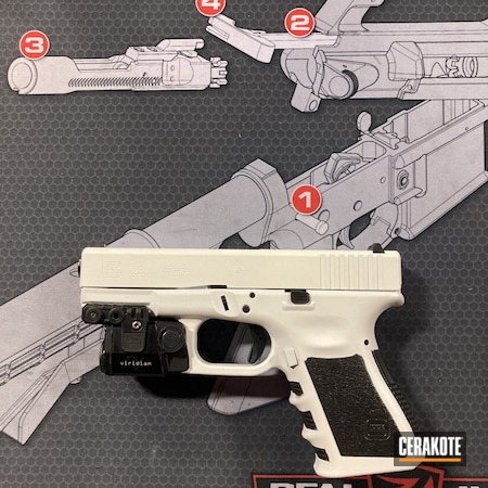 Powder Coating: Glock,BLACKOUT E-100,S.H.O.T,Handguns,Pistol,Stormtrooper White H-297