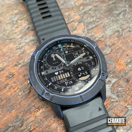 Powder Coating: Graphite Black C-102,Watches,Custom Watch,Watch,BLUE FLAME C-158