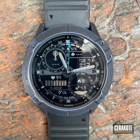 Powder Coating: Graphite Black C-102,Watches,Custom Watch,Watch,BLUE FLAME C-158
