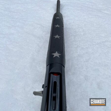 Powder Coating: Graphite Black H-146,Shotgun,S.H.O.T,American Flag,Titanium H-170
