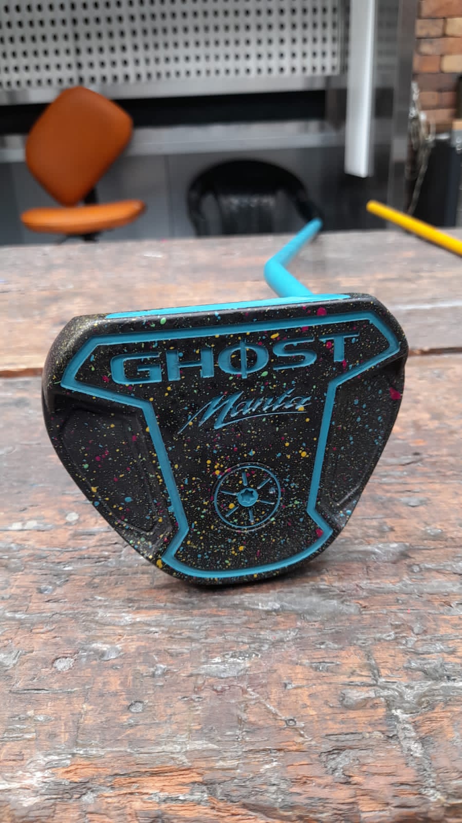 Aztec Mamba Golf Clubs finished with Polar Blue, Graphite Black, Aztec Teal ...