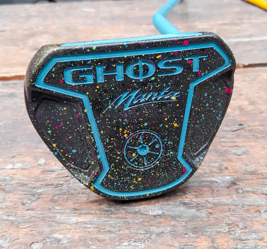 Aztec Mamba Golf Clubs finished with Polar Blue, Graphite Black, Aztec Teal ...