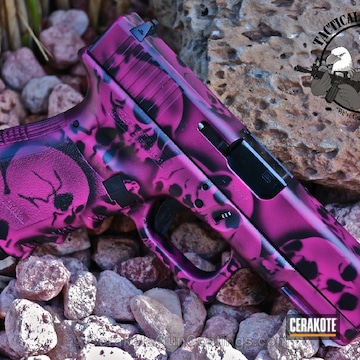 Cerakoted H-224 Sig Pink With H-146 Graphite Black And Mc-155 Microclear