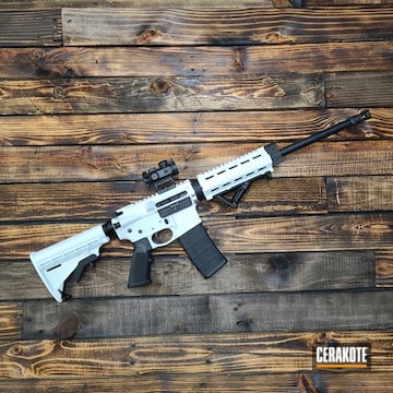 Smith And Wessom M&p 15 Cerakoted Using Stormtrooper White