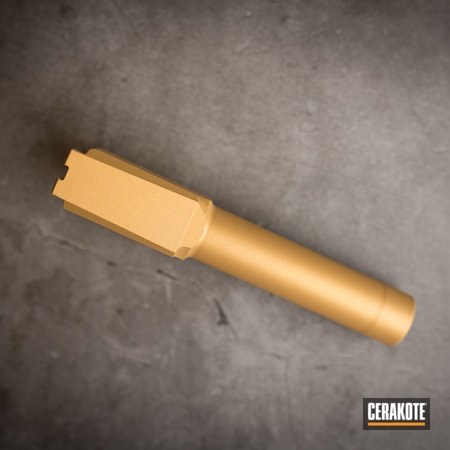 Powder Coating: Glock,Pistol Barrel,S.H.O.T,Barrel,Gold H-122