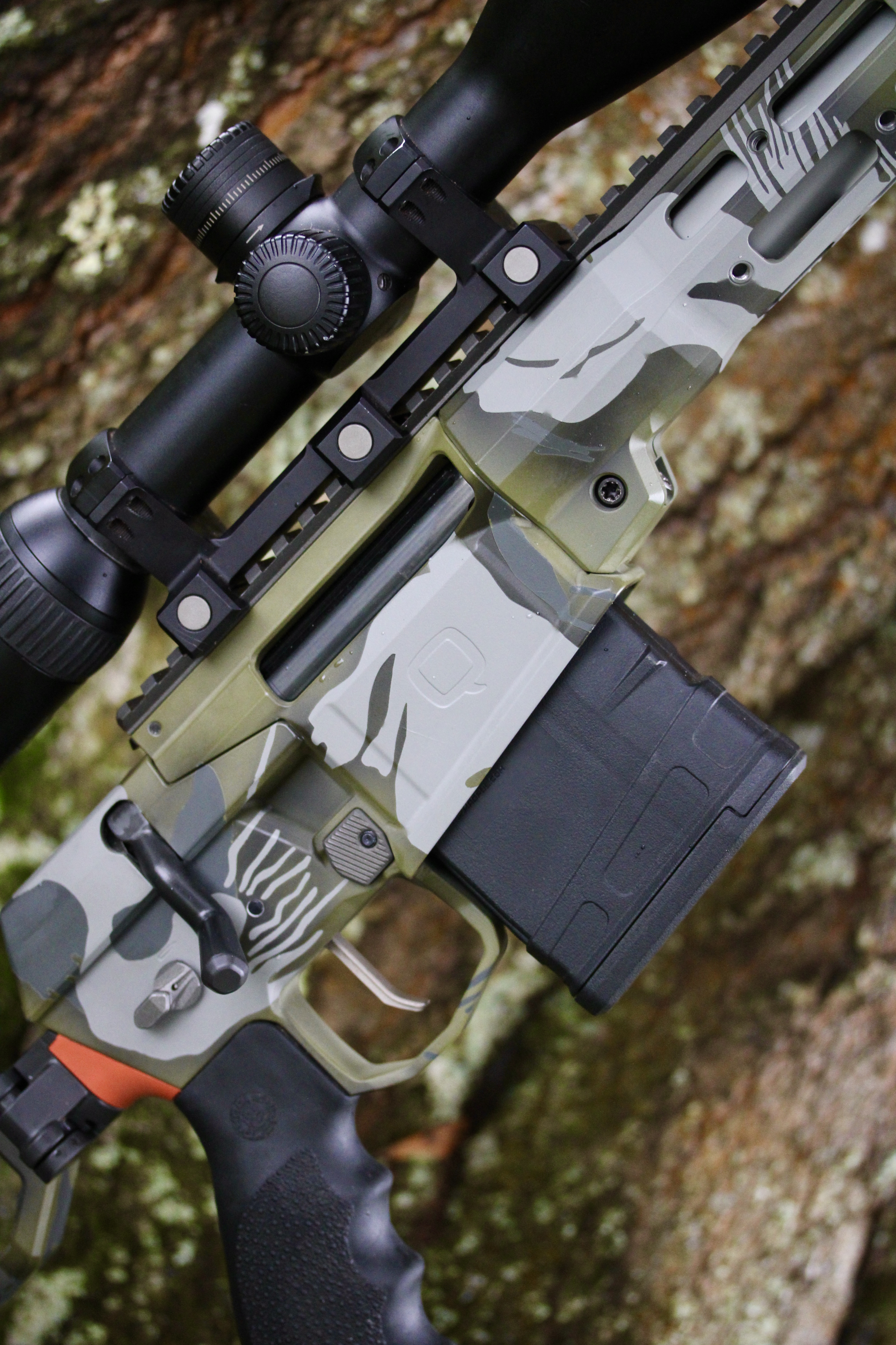 Rhodesian Black Brushstroke | Cerakote