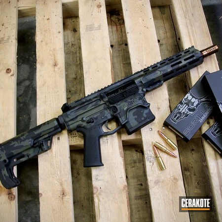 Powder Coating: Graphite Black H-146,AR Rifle,MultiCam Black,AR-10