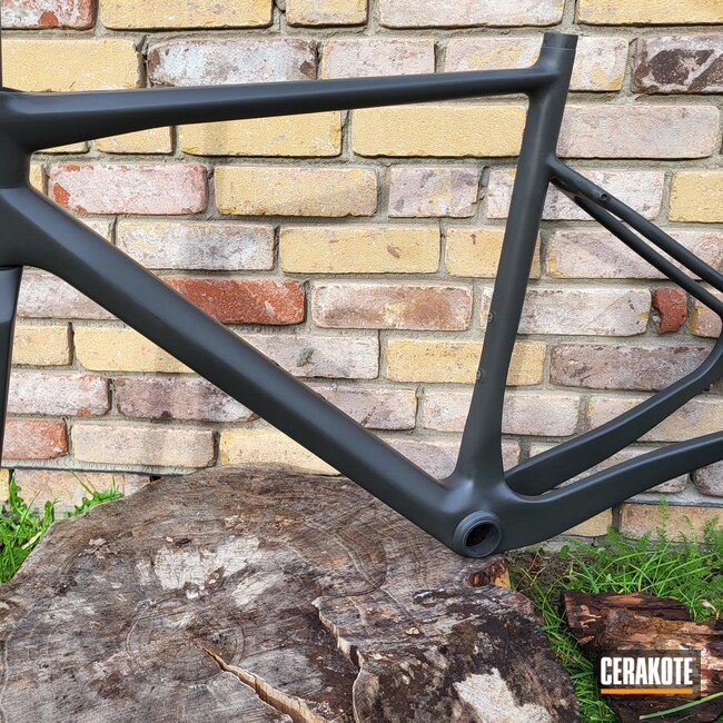 Cerakoted: Bike Frame,Bicycle Frame,Bicycle,Sports Equipment,Smoke E-120