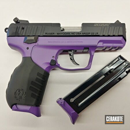 Powder Coating: Firearm,2AR Patriots,S.H.O.T,Pistol,.22LR,Bright Purple H-217,Ruger,Handgun,Ruger SR22