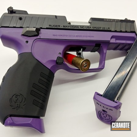 Powder Coating: Firearm,2AR Patriots,S.H.O.T,Pistol,.22LR,Bright Purple H-217,Ruger,Handgun,Ruger SR22