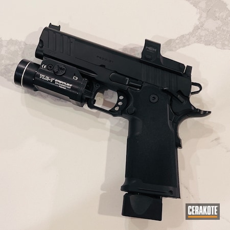Powder Coating: SMOKED BRONZE H-359,S.H.O.T,Pistol,Cerakote FX RANGER FX-106,USMC Red H-167
