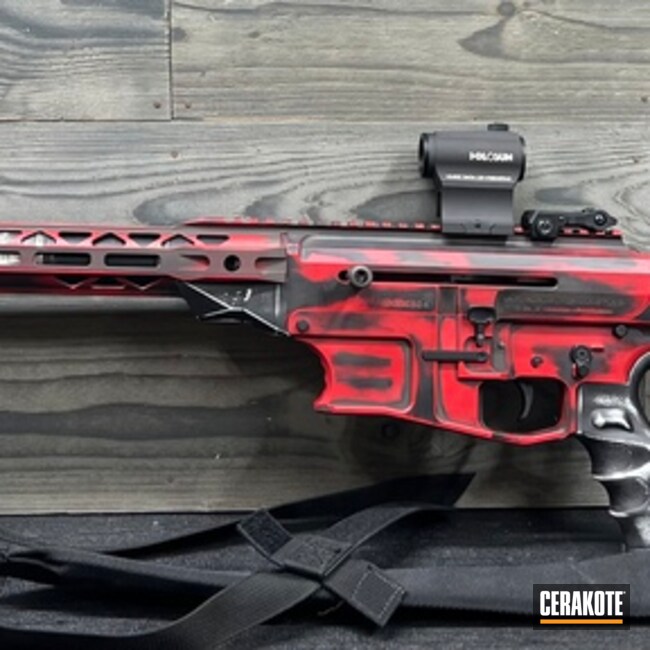Battleworn Ria Vr-80 In Ruby Red And Storm Trooper White