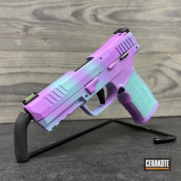 Sig P322 In Purplexed And Robin's Egg Blue