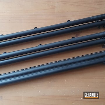 Cerakoted Graphite Black Shotgun Parts
