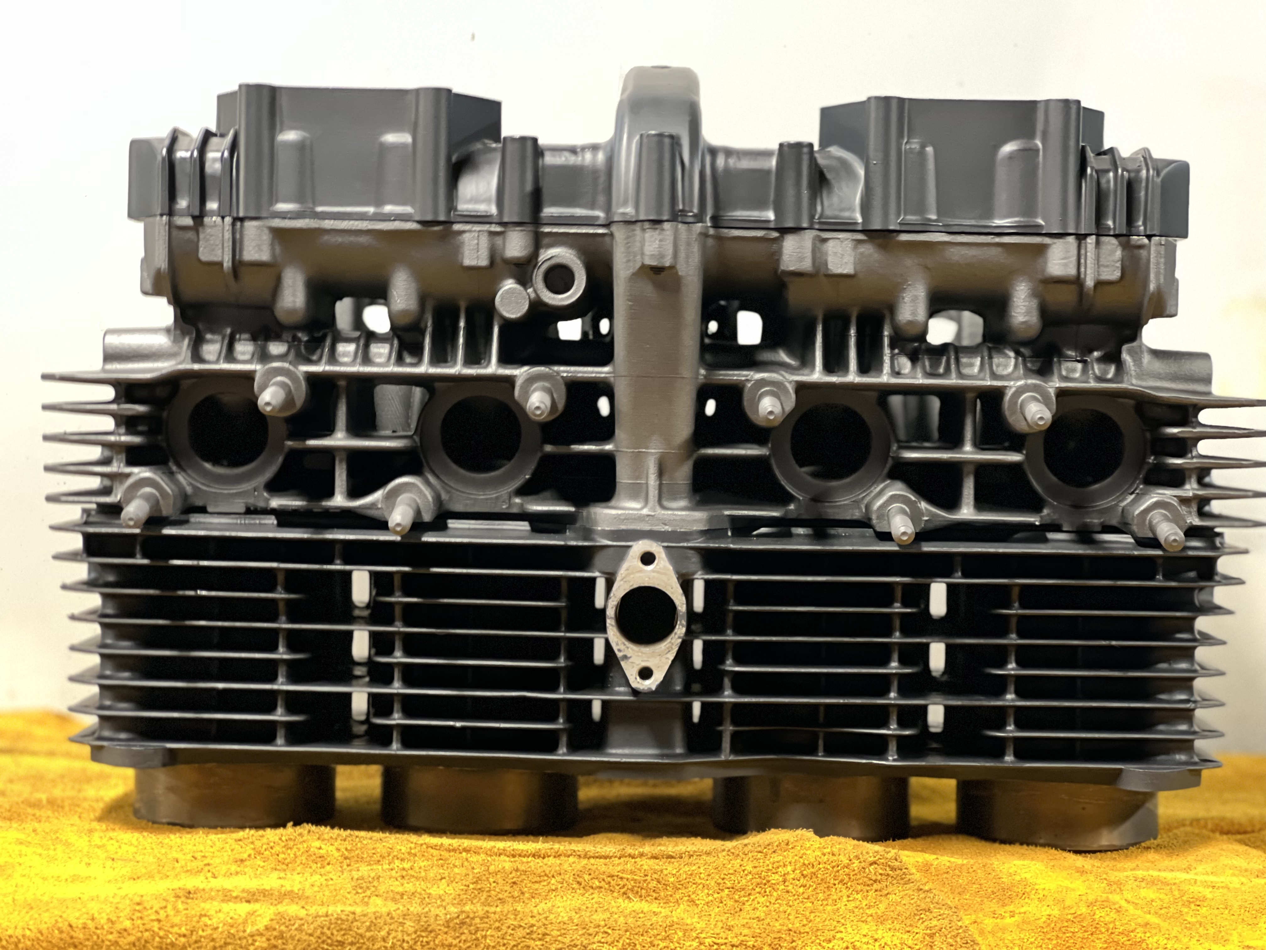 Engine Block coated with Cobalt and Black Velvet | Cerakote