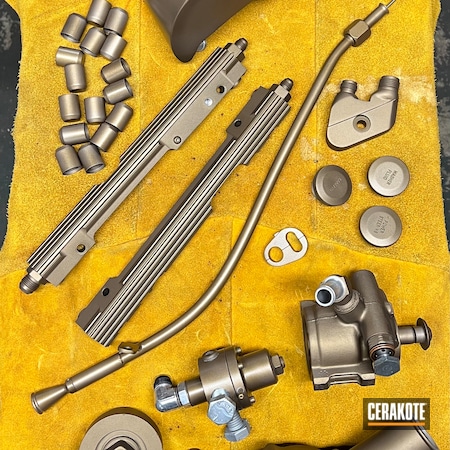 Powder Coating: Engine Parts,Restore,Burnt Bronze C-148,Car Parts,Automotive,Custom Car Parts,Restoration,Custom