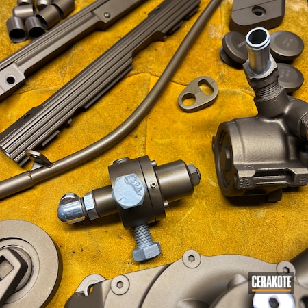 Powder Coating: Engine Parts,Restore,Burnt Bronze C-148,Car Parts,Automotive,Custom Car Parts,Restoration,Custom
