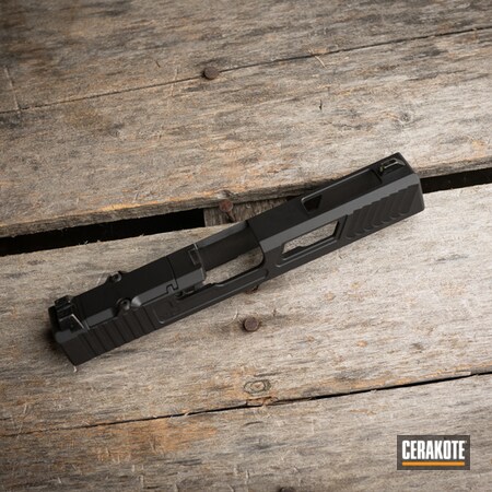 Powder Coating: Slide,S.H.O.T,Pistol Slides,Armor Black H-190,Glock 17,Pistol Slide