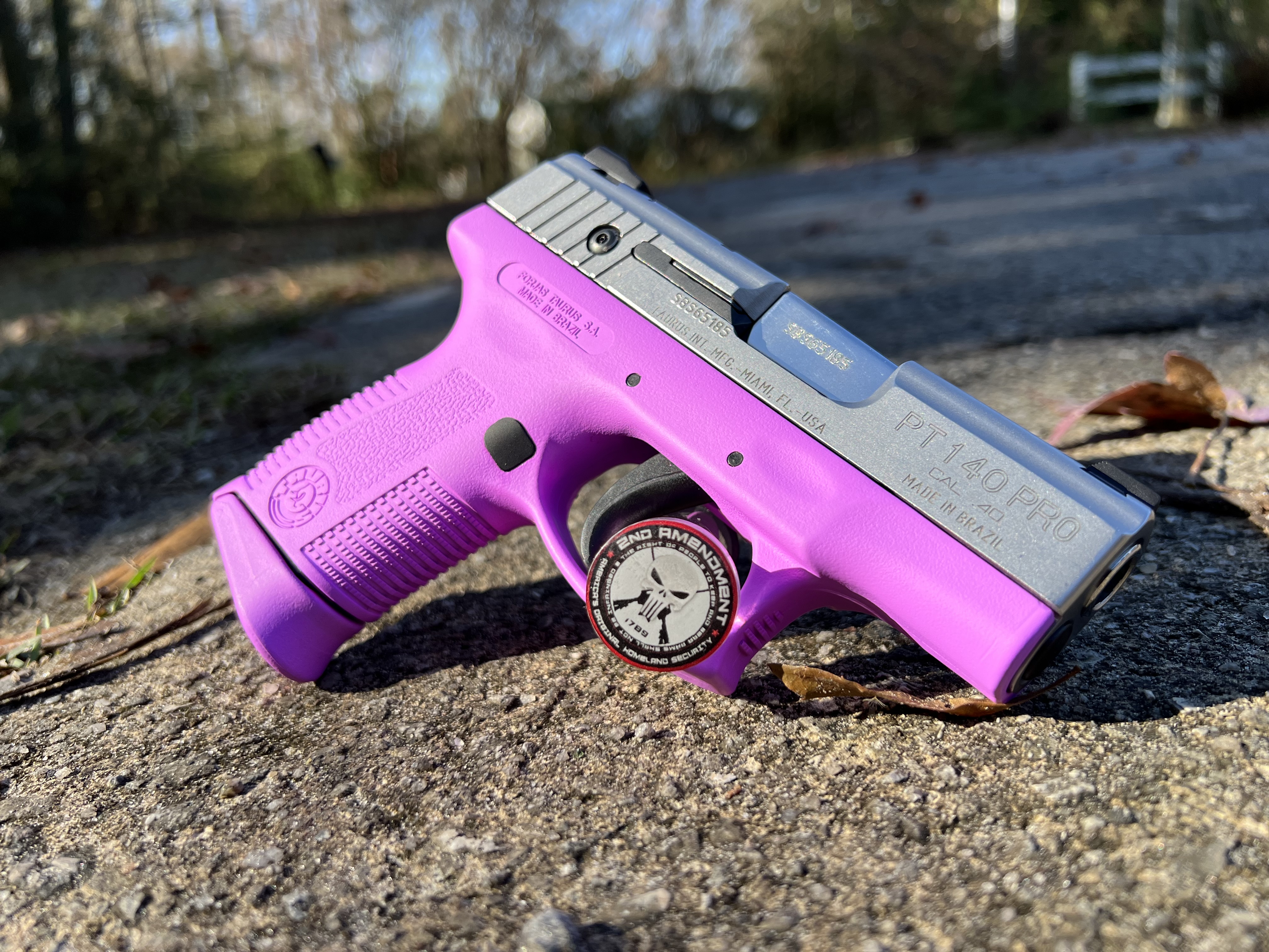 Taurus featuring Graphite Black and Purplexed | Cerakote