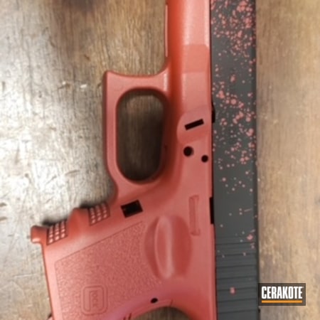 Powder Coating: Glock,HABANERO RED H-318,Pistol