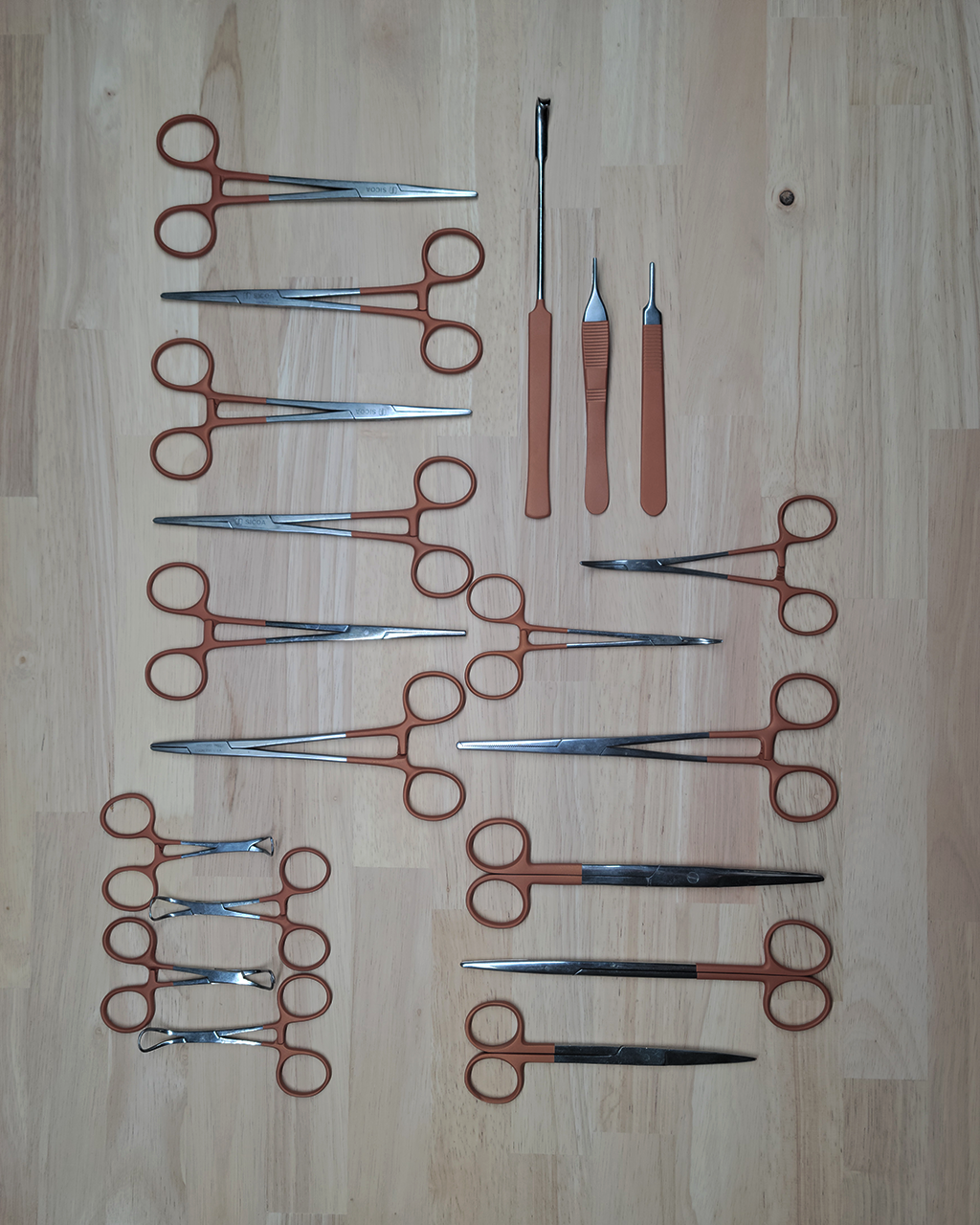 Surgical Instruments in a Copper Suede Finish | Cerakote
