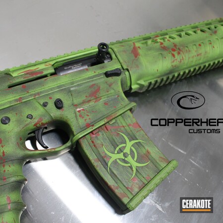 Powder Coating: Crimson H-221,Shotgun,Zombie Green H-168,AR Rifle,S.H.O.T,Armor Black H-190