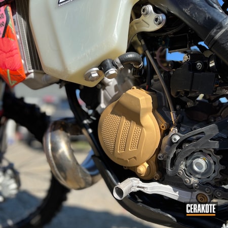 Powder Coating: Gold H-122,Automotive,KTM,Motorcycle Parts