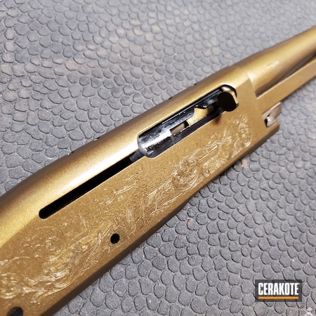 Powder Coating: Remington 7400,S.H.O.T,Hunting Rifle,Remington,Burnt Bronze H-148,Restoration,Semi Auto