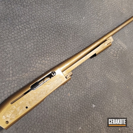 Powder Coating: Remington 7400,S.H.O.T,Hunting Rifle,Remington,Burnt Bronze H-148,Restoration,Semi Auto