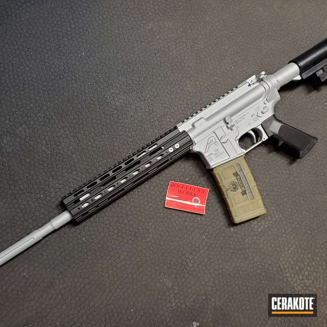 Cerakoted: S.H.O.T,Hunting Rifle,Graphite Black H-146,Two Tone,Restoration,Crushed Silver H-255,Truck Gun,Tactical Rifle,Daily Carry,5.56,AR-15