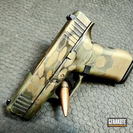 Powder Coating: 9mm,Midnight Bronze H-294,Glock,S.H.O.T,Handguns,Pistol,Glock 43X,Noveske Bazooka Green H-189,MAGPUL® O.D. GREEN H-232,Daily Carry,Burnt Bronze H-148,Kryptek