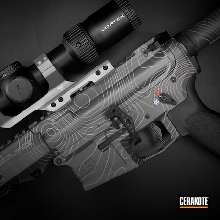 Powder Coating: Topographical Map,AR Rifle,Titanium E-250,S.H.O.T,Stormtrooper White H-297,Topographical,USMC Red H-167,Color Fill,AR-15,Concrete E-160,Topoflage,Accent Color