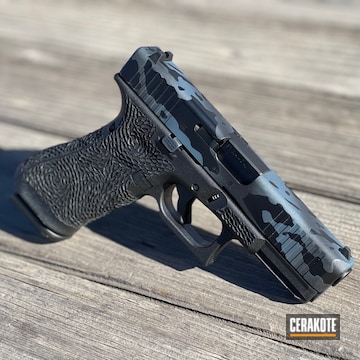 Gloss Black And Blue Titanium Glock 45