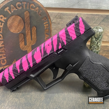 Powder Coating: Graphite Black H-146,Glock 26,Tiger Stripes,S.H.O.T,Pistol,Prison Pink H-141