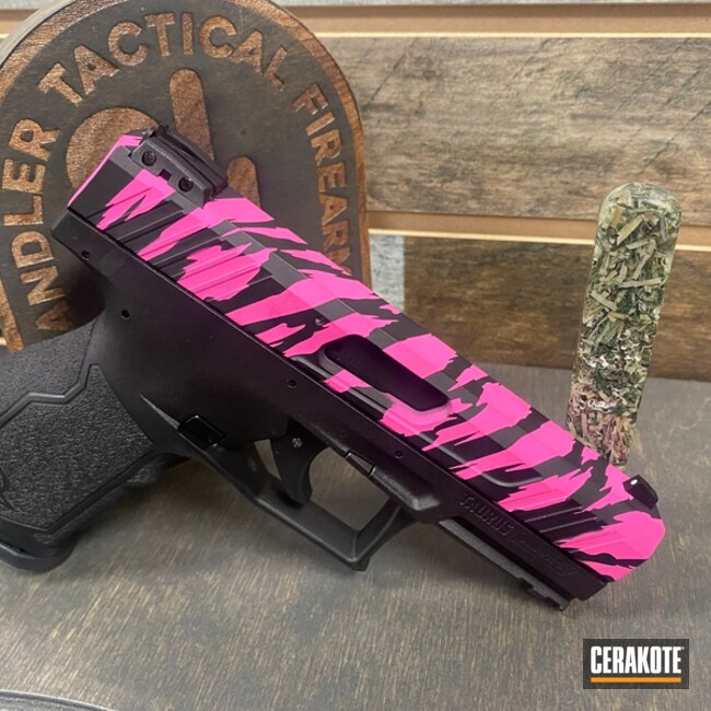 Cerakoted Prison Pink And Graphite Black Glock 26