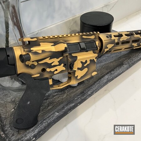 Powder Coating: Graphite Black H-146,AR Rifle,Gold H-122,Custom Camo,AR-15