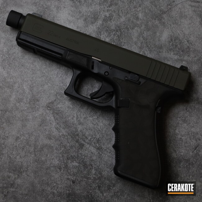 Graphite Black And O.d. Green Glock 22