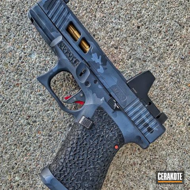 Cerakoted Multicam® Dark Grey, Sniper Grey And Graphite Black Glock 19