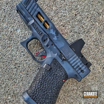 Cerakoted Multicam® Dark Grey, Sniper Grey And Graphite Black Glock 19